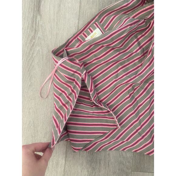 NWT Maeve by Anthropologie Striped Pink Combo One Shoulder Top Size X-Large - Picture 2 of 5